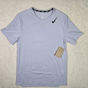 Nike AeroSwift Mens Small Dri-FIT ADV Short Sleeve Running Top HJ3377-057 Ghost